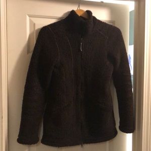Athleta fuzzy fleece coat